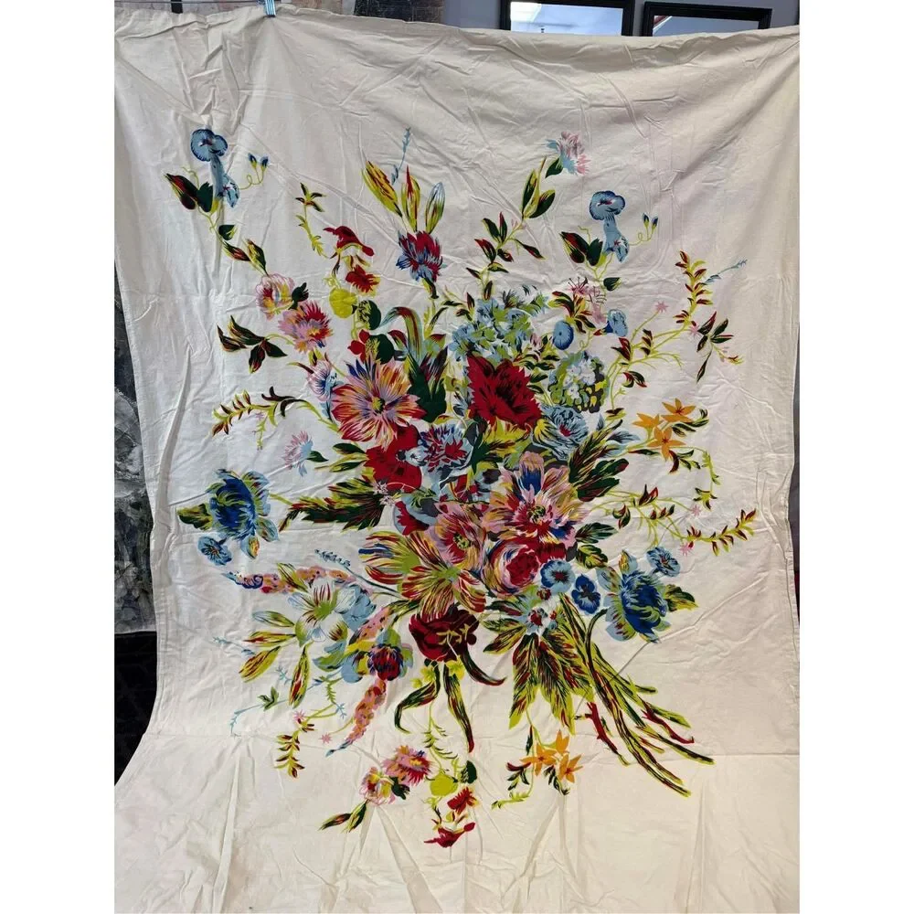 New Urban Outfitters Romantic Floral Scarf Duvet Cover size Twin 90” x66”